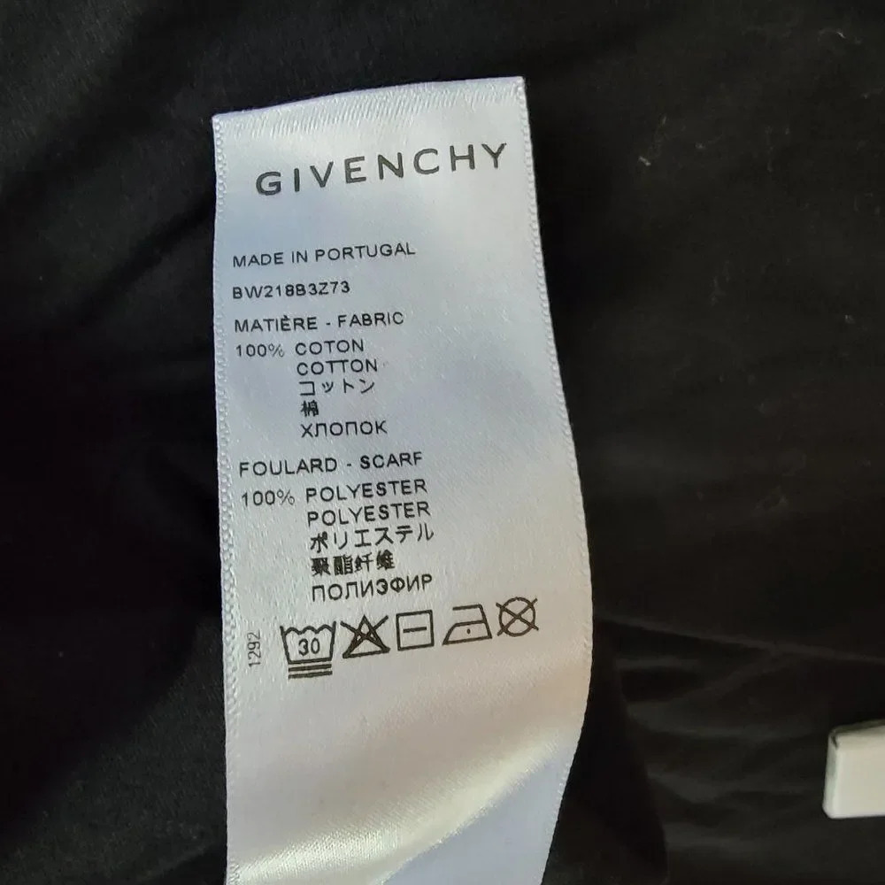 Givenchy Bandana Black Short-Sleeved Side Tie Fastening T-Shirt Dress Si… - Picture 11 of 16